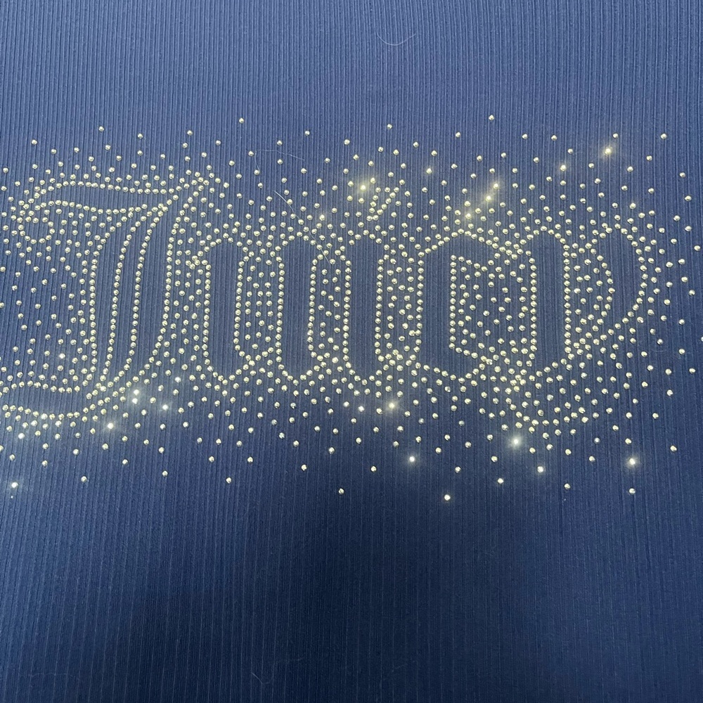 Juicy Couture Royal Blue Tee with Rhinestone Logo - Picture 2 of 3